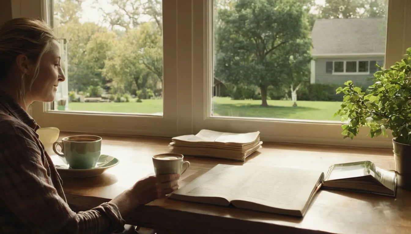 A homeowner reviewing a written tree removal quote at a kitchen table